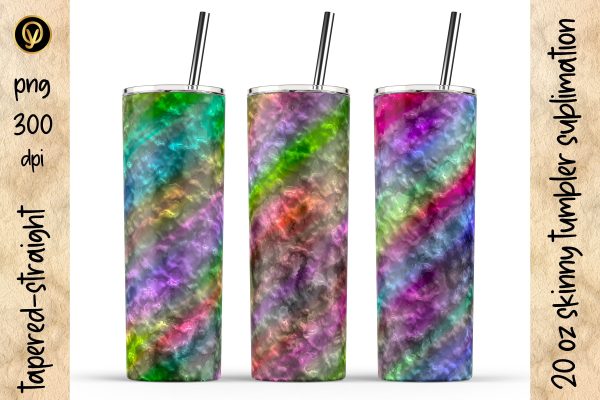 20 Oz Skinny Tumbler Abstract Glossy Sublimation For Sale
