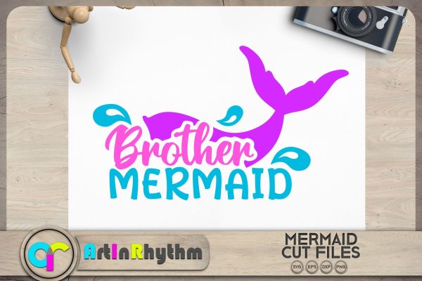 Brother mermaid SVG   Family mermaid SVG Online now - Image 3